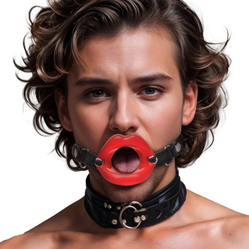 Juicy Lips Silicone Gag for BDSM Play