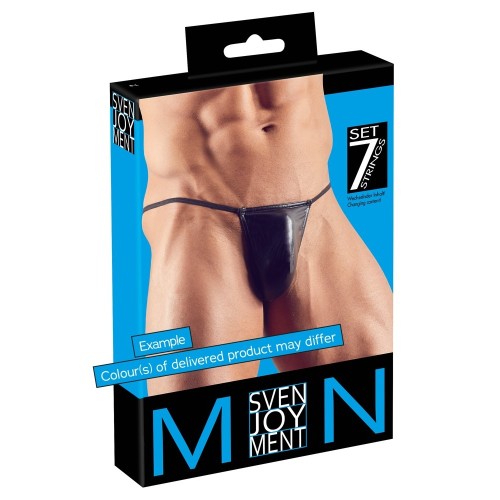 Cottelli Set of 7 G-String Pouches for Stylish Men