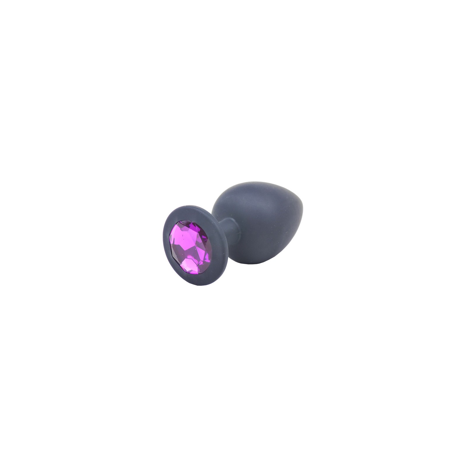 Large Black Jewelled Silicone Anal Plug