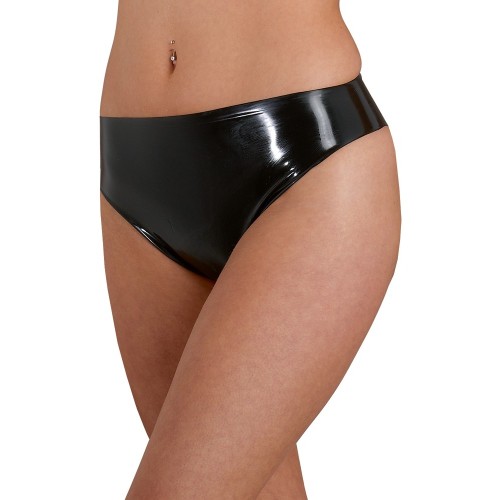 Elegantes Panties de Latex Negros para Ropa Audaz