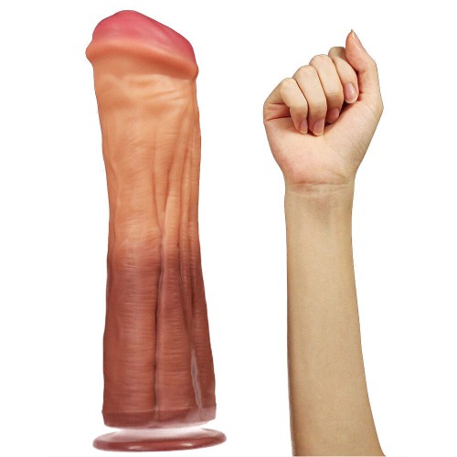 12 Inch Dual Layered Silicone Horse Cock for Real Feel