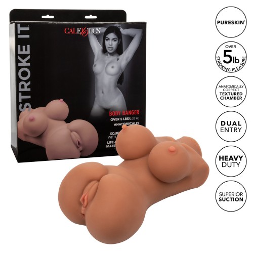 Stroke It Body Banger Flesh Marrón para Placer Realista