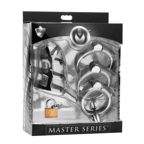 Jaula de Castidad Master Series para Juego Seguro