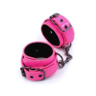 Stylish Pink Electra Wrist Cuffs for Bondage Fun