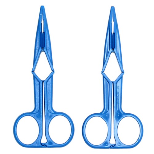 Blue Scissor Nipple Clamps for Sensual Play