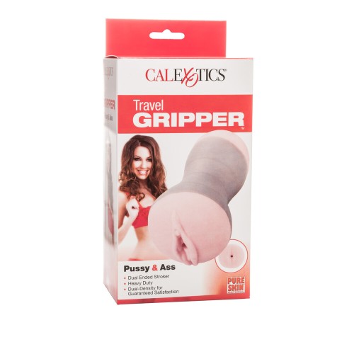 Travel Gripper Pussy and Ass Masturbator for On-the-Go Pleasure