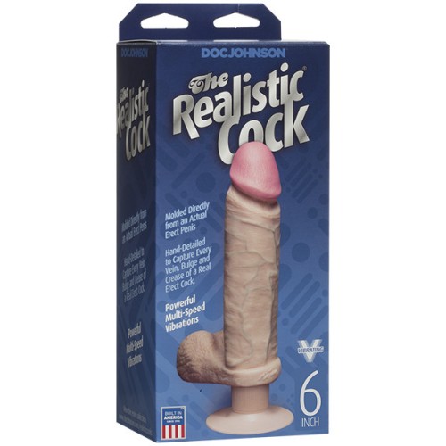 Realistic Cock 6 Inch Vibrating Dildo for Ultimate Pleasure