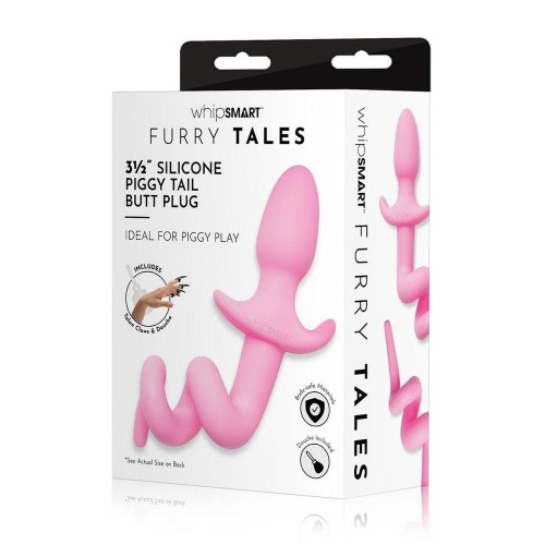 Plug Anal con Cola de Cerdo Furry Tales para Diversión