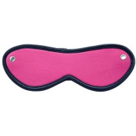 Pink Leather Blindfold for Sensory Play