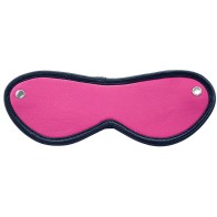 Pink Leather Blindfold for Sensory Play