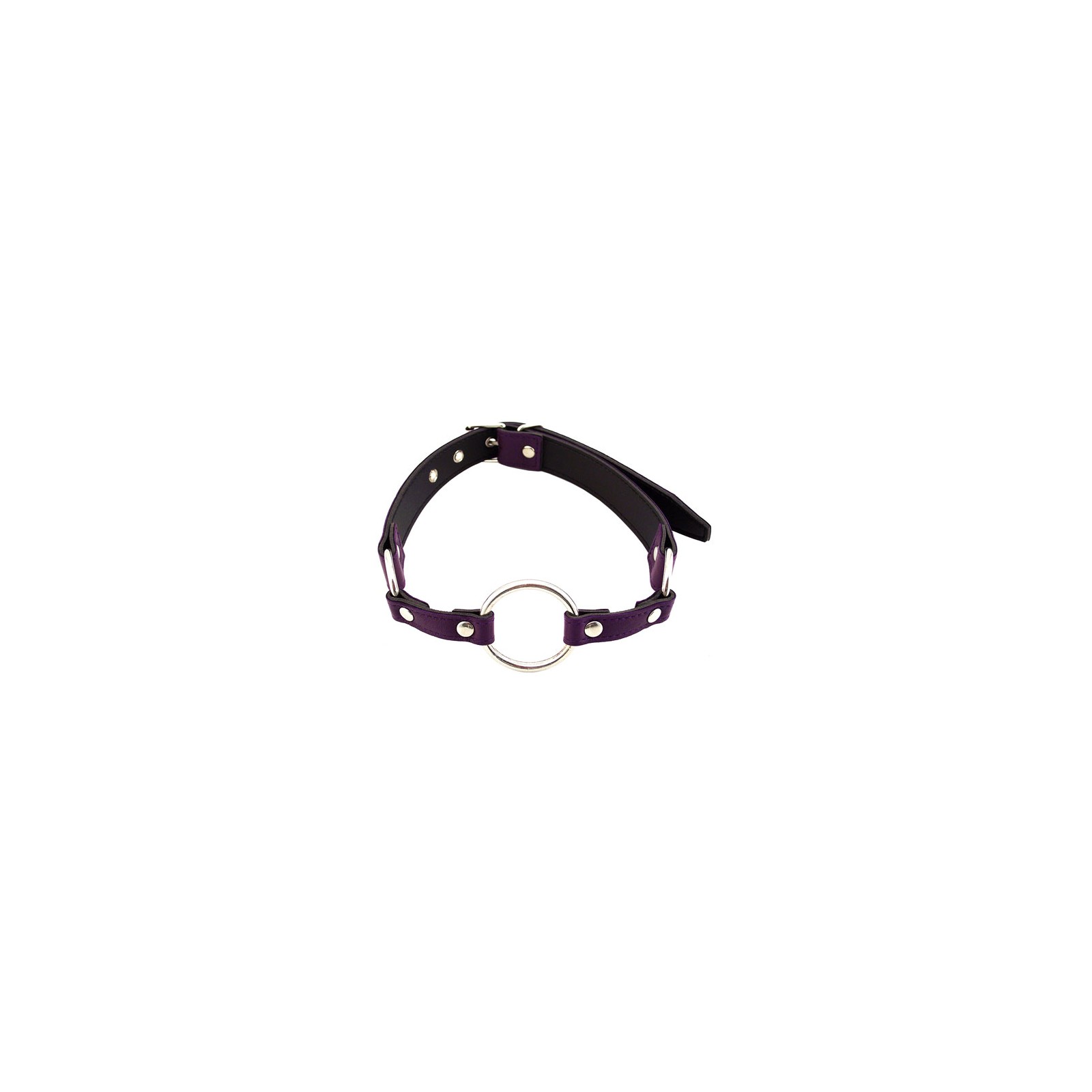 Rouge Garments Purple O-Ring Gag for Bondage Fun