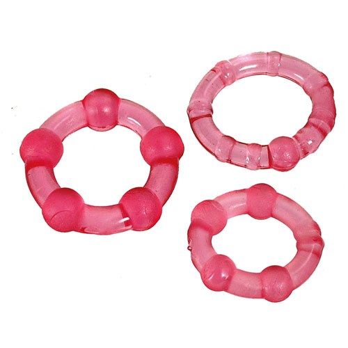 Set de Anillos para el Pene ToyJoy Stay Hard para un Placer Mejorado