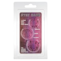 ToyJoy Stay Hard Cock Ring Set for Enhanced Pleasure