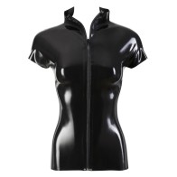 Camisa de Latex con Cremallera XXL para Moda Fetichista