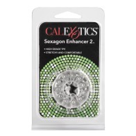 Sexagon Enhancer Clear Cock Ring