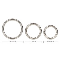 3 Piece Silver Ring Set - Ultimate Support