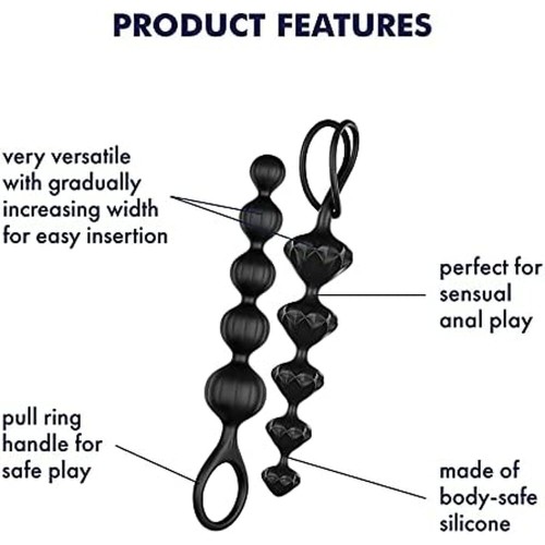 Satisfyer Set Of 2 Anal Beads for Exciting Adventures