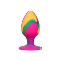 Plug Anal Grande Tie Dye Cheeky para el Placer