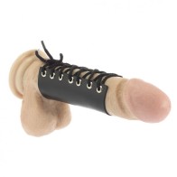 Leather Cock Ring with Ties for Intense Pleasure