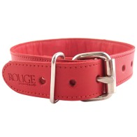 Rouge Garments Red Studded Collar - Fashionable BDSM Accessory