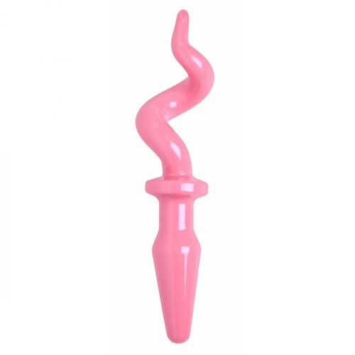 Pink Pig Tail Butt Plug for Anal Fun