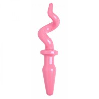 Pink Pig Tail Butt Plug for Anal Fun