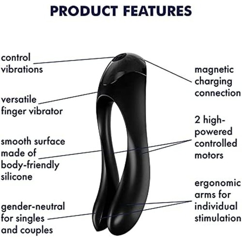 Satisfyer Candy Cane Finger Vibrator - Versatile Pleasure