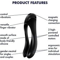 Vibrador de Dedo Candy Cane Satisfyer - Placer Versátil