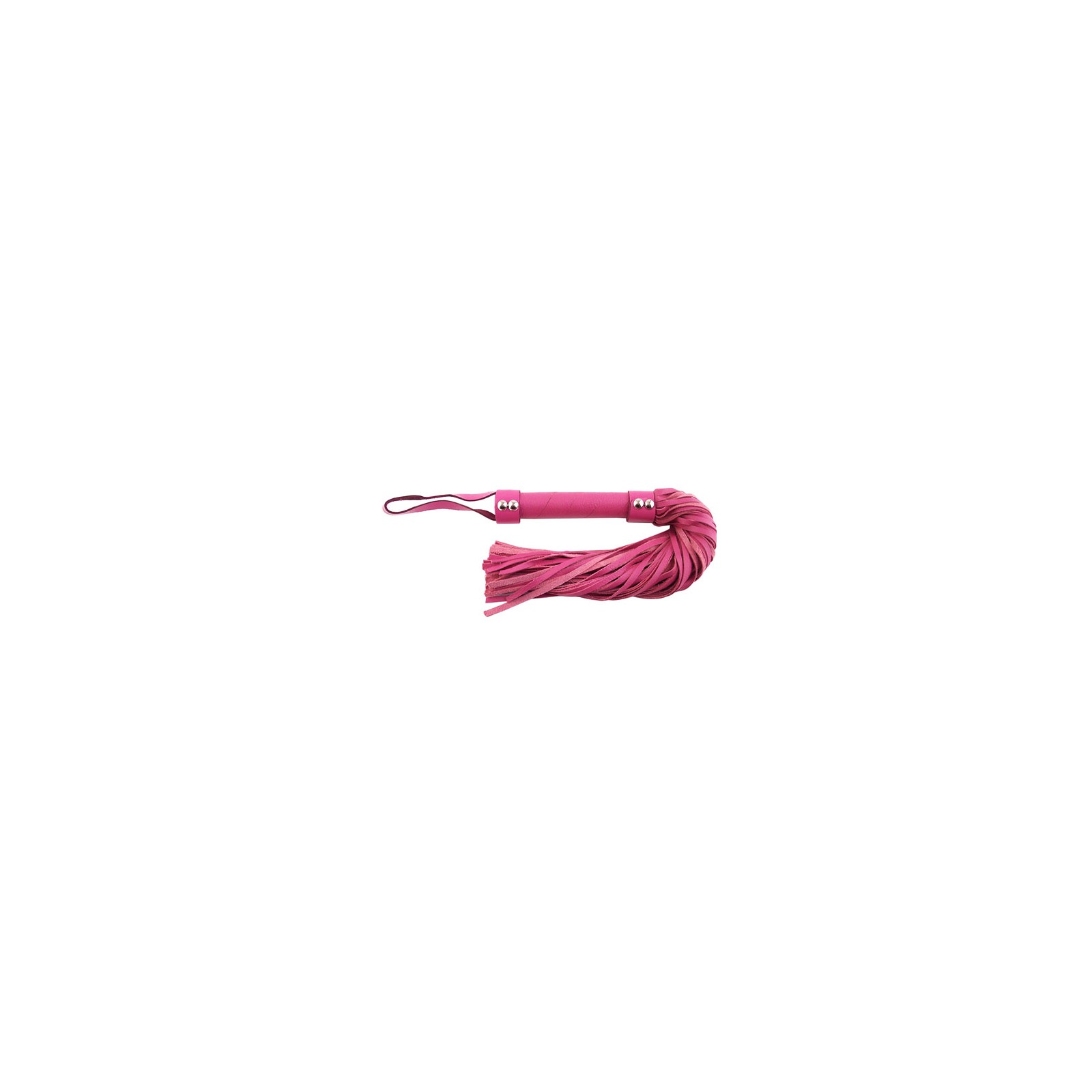 Rouge Garments Pink Leather Flogger for Sensual Experiences