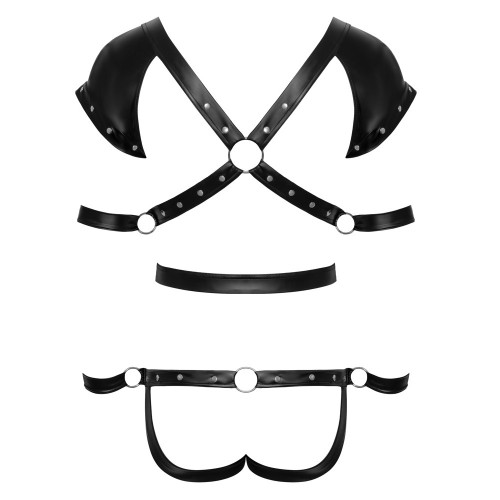 Cuerpo de Restricción Bondage con 4 Correas Ajustables