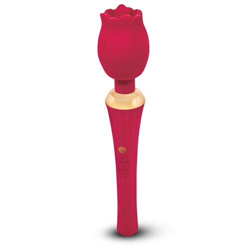 Secret Kisses Rosegasm Wand with Clitoral Stimulation