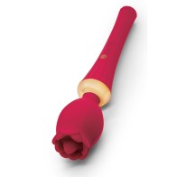 Secret Kisses Rosegasm Wand with Clitoral Stimulation