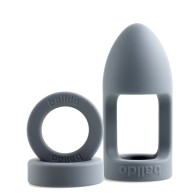 Balldo Primer Dildo de Testículos en Gris Acero