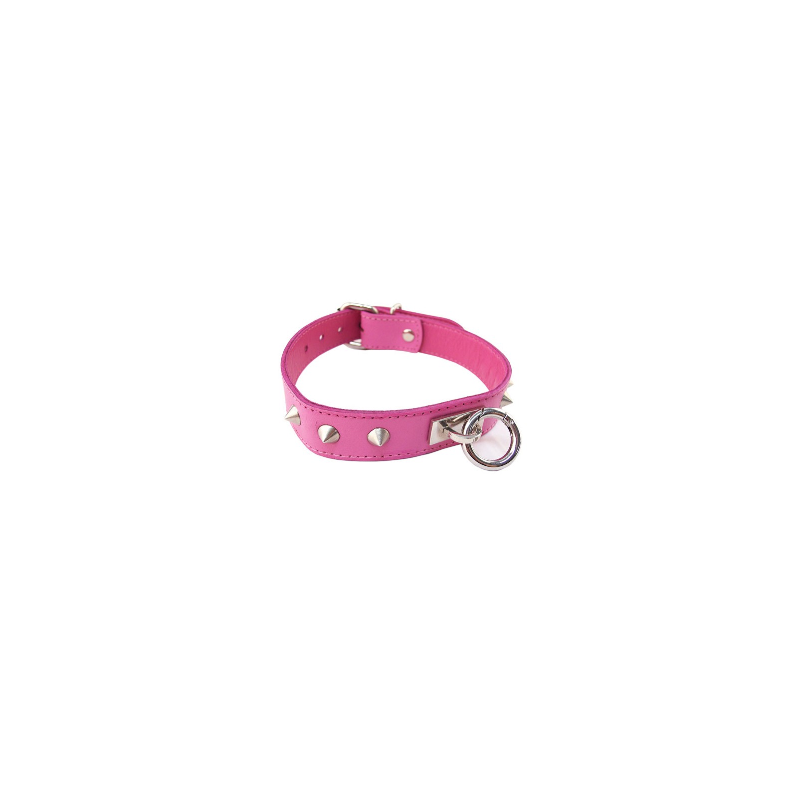 Rouge Garments Pink Studded O-Ring Collar