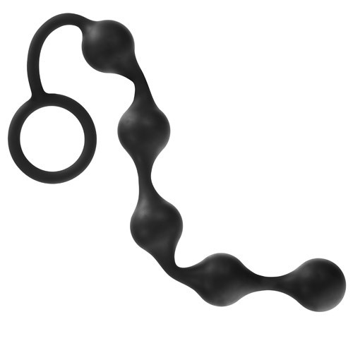 Onyx Silicone Anal Beads for Enhanced Pleasure