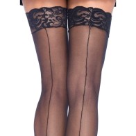 Leg Avenue Sheer Stockings With Backseam