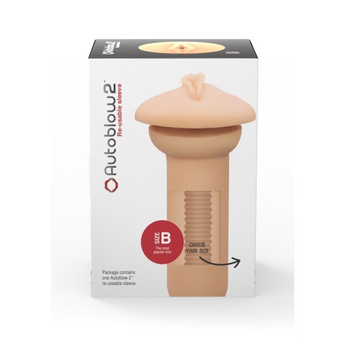 Autoblow 2 Plus Vagina Sleeve B for Enhanced Pleasure