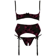 Cottelli Cupless and Crotchless Bra Set - Provocative Lingerie