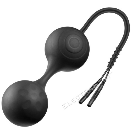 Bolas de Kegel ElectraStim Silicone Noir Lula Electro Jiggle - Placer y Fitness