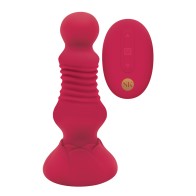 Secret Kisses Remote Thrusting Rosebud Butt Plug for Intense Pleasure