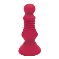 Secret Kisses Remote Thrusting Rosebud Butt Plug for Intense Pleasure