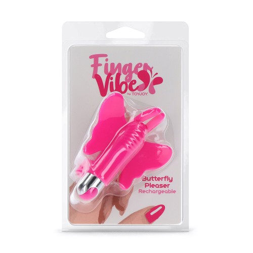 Vibrador de Dedo Recargable Butterfly Pleaser