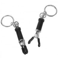 Master Series Bondage Ring Barrel Nipple Clamps for Kink Play