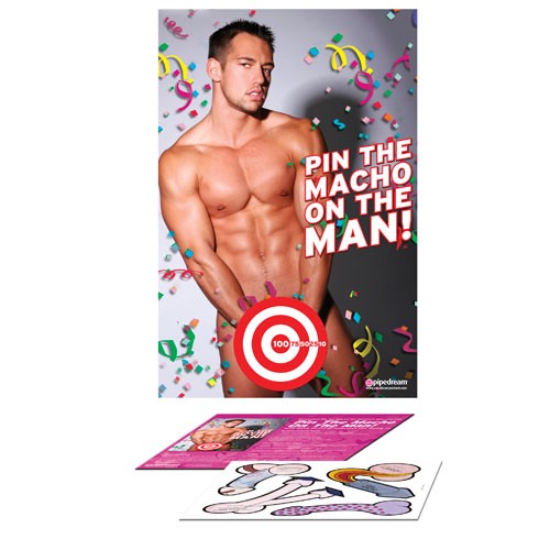 Bachelorette Party Favors Pin The Macho