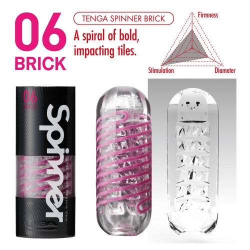 Tenga 06 Brick Spinner Masturbator for Unique Sensation