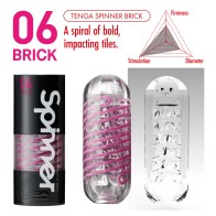 Tenga 06 Brick Spinner Masturbator for Unique Sensation