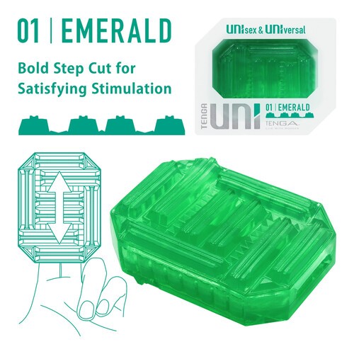 Tenga UNI Emerald Sleeve for Unique Pleasure