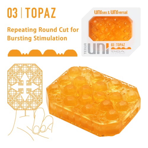 Tenga UNI Topaz Sleeve for Versatile Pleasure