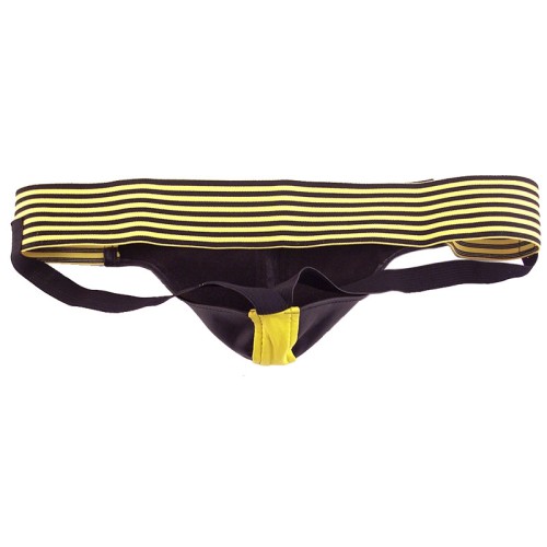 Rouge Garments Black and Yellow Jockstrap for Activewear