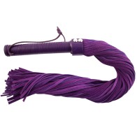 Flogger de Suede Púrpura de Rouge para Juegos de Bondage Sensacionales